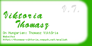 viktoria thomasz business card